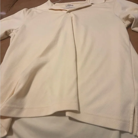 PGA Tour Polo Shirt Men's LG Yellow Pro Series Golf Polyester Athleisure - Picture 8 of 13